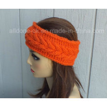 Mão Knit Headband Turbante Orelha Warmer Headwear Cabo Cabelo Bandas